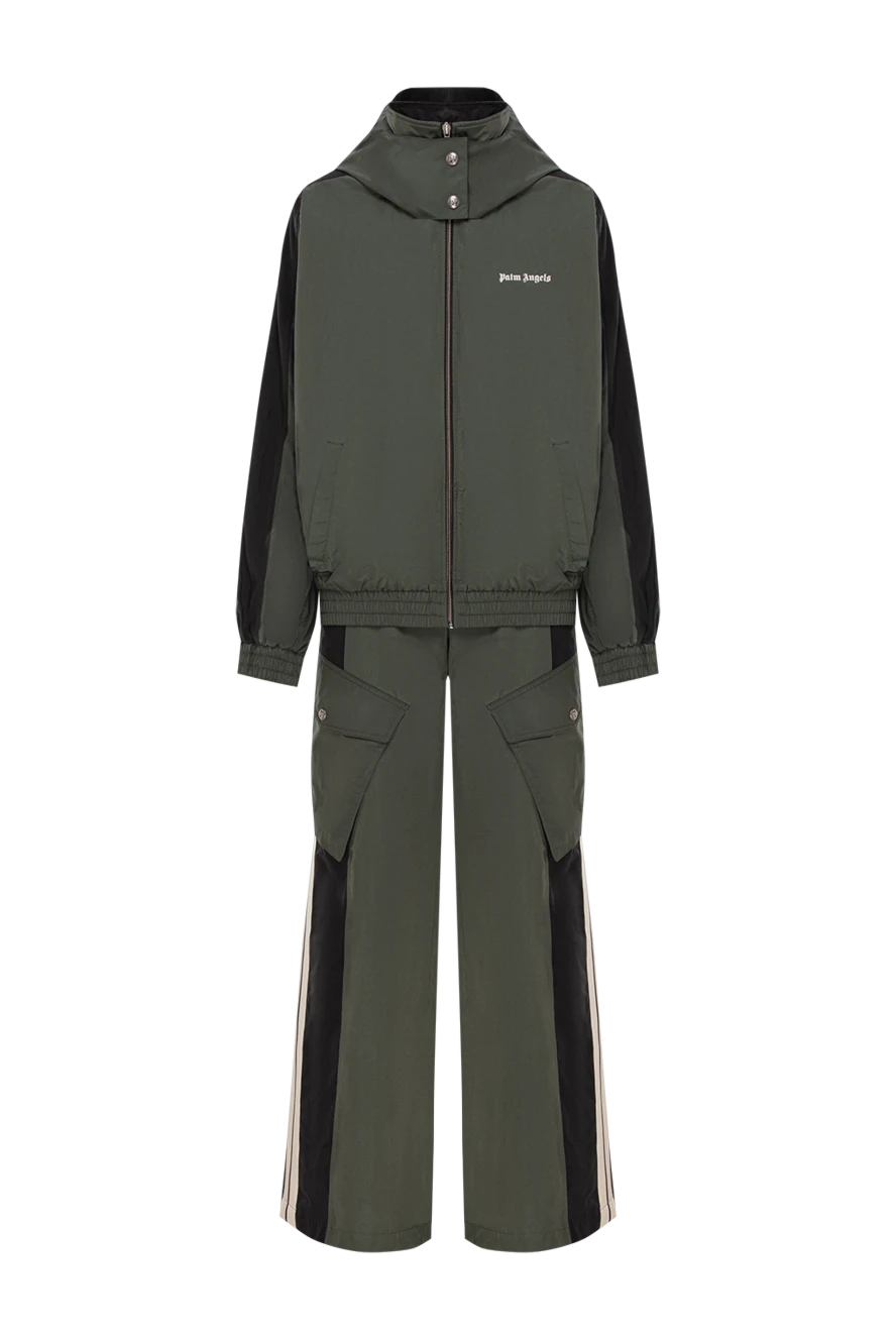 Palm Angels костюм оверсайз зеленого цвета с лампасами и объемными карманами 190854 - фото 1