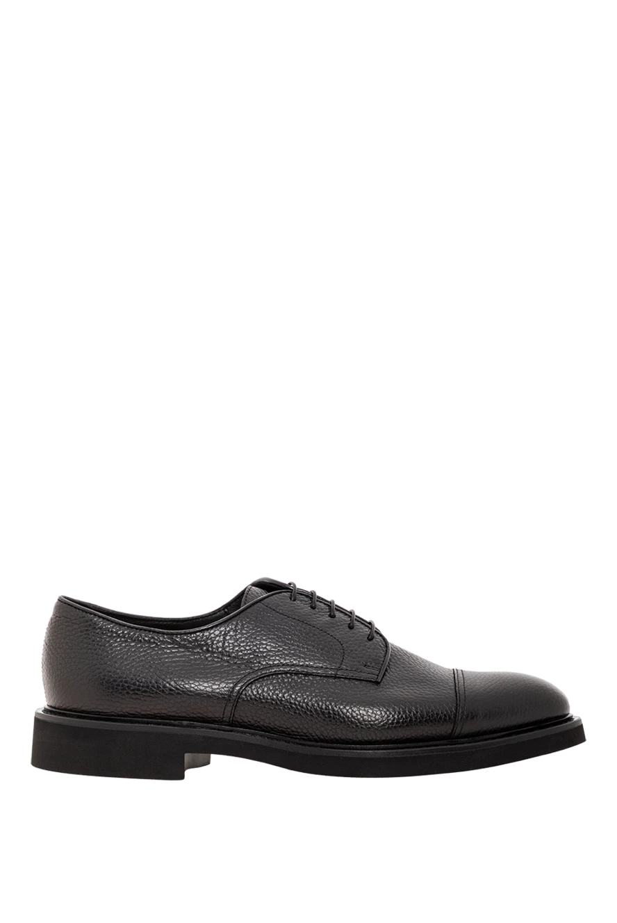 Doucal`s чёрные дерби из зернистой кожи с закрытой шнуровкой
190900 - фото 1