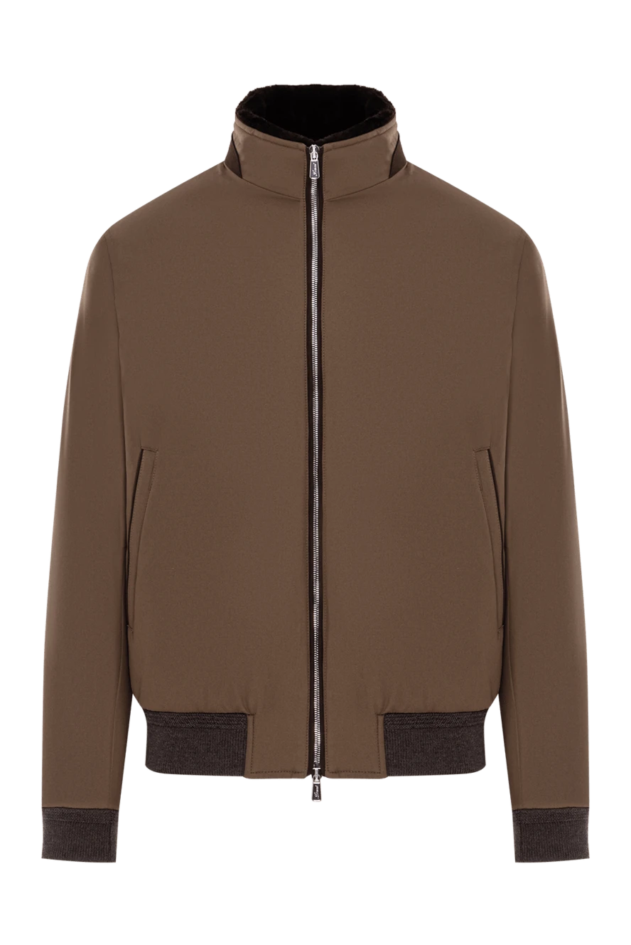 Lenoci мужская куртка из плотного материала с мягкой меховой отделкой 191141 - фото 1