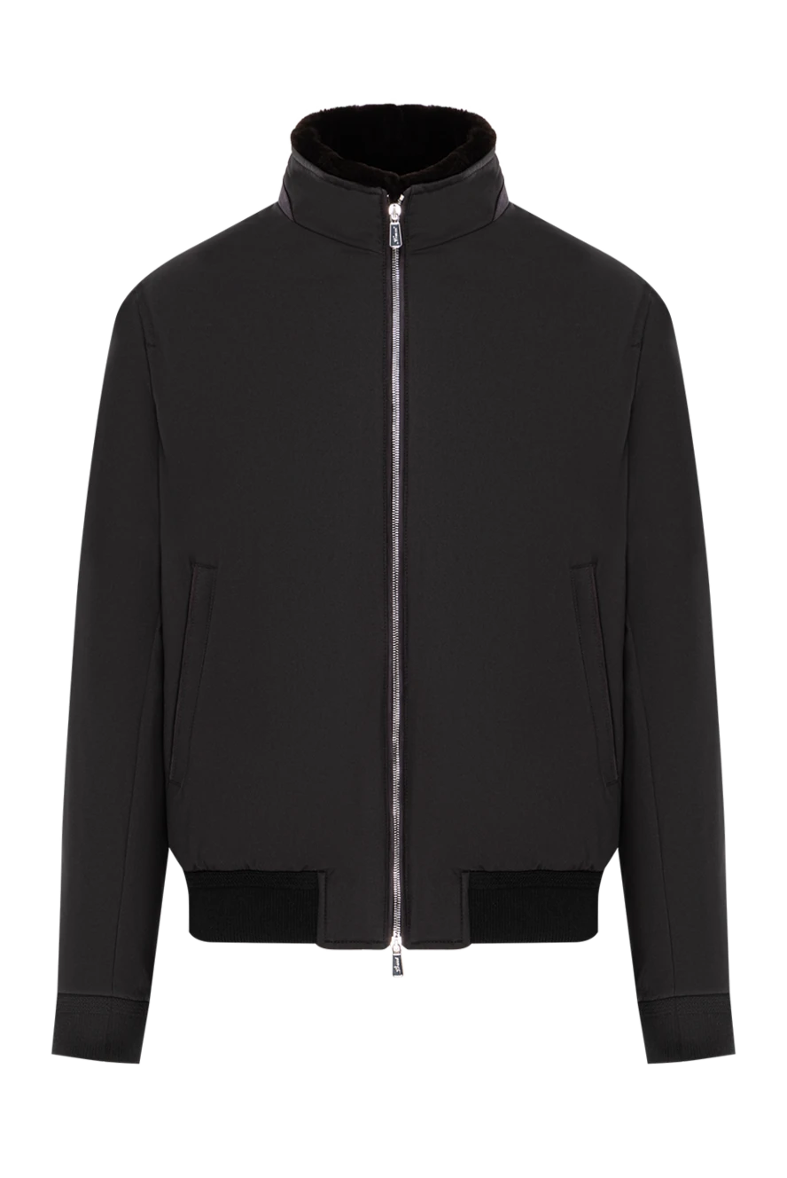 Lenoci мужская черная куртка с мягкой меховой отделкой 191142 - фото 1