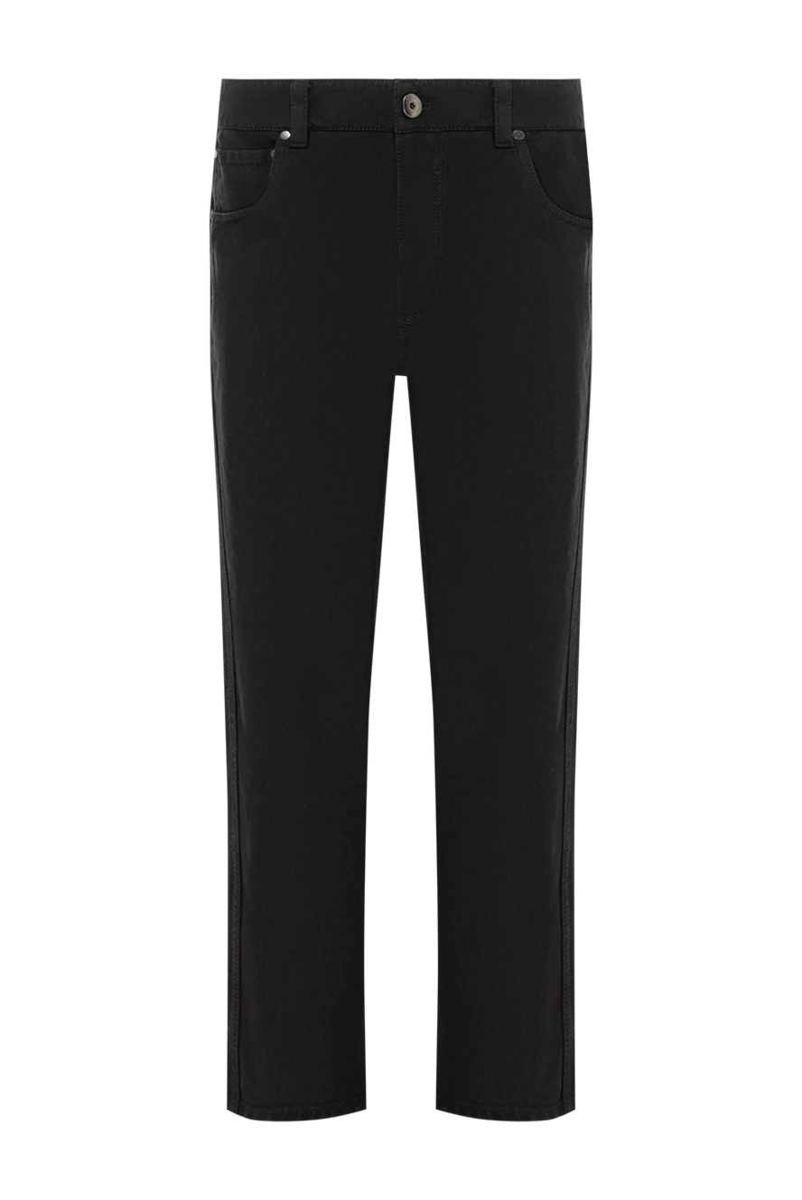 Brunello Cucinelli қара тік аяқты мақта джинсы шалбар
191329 - фото 1