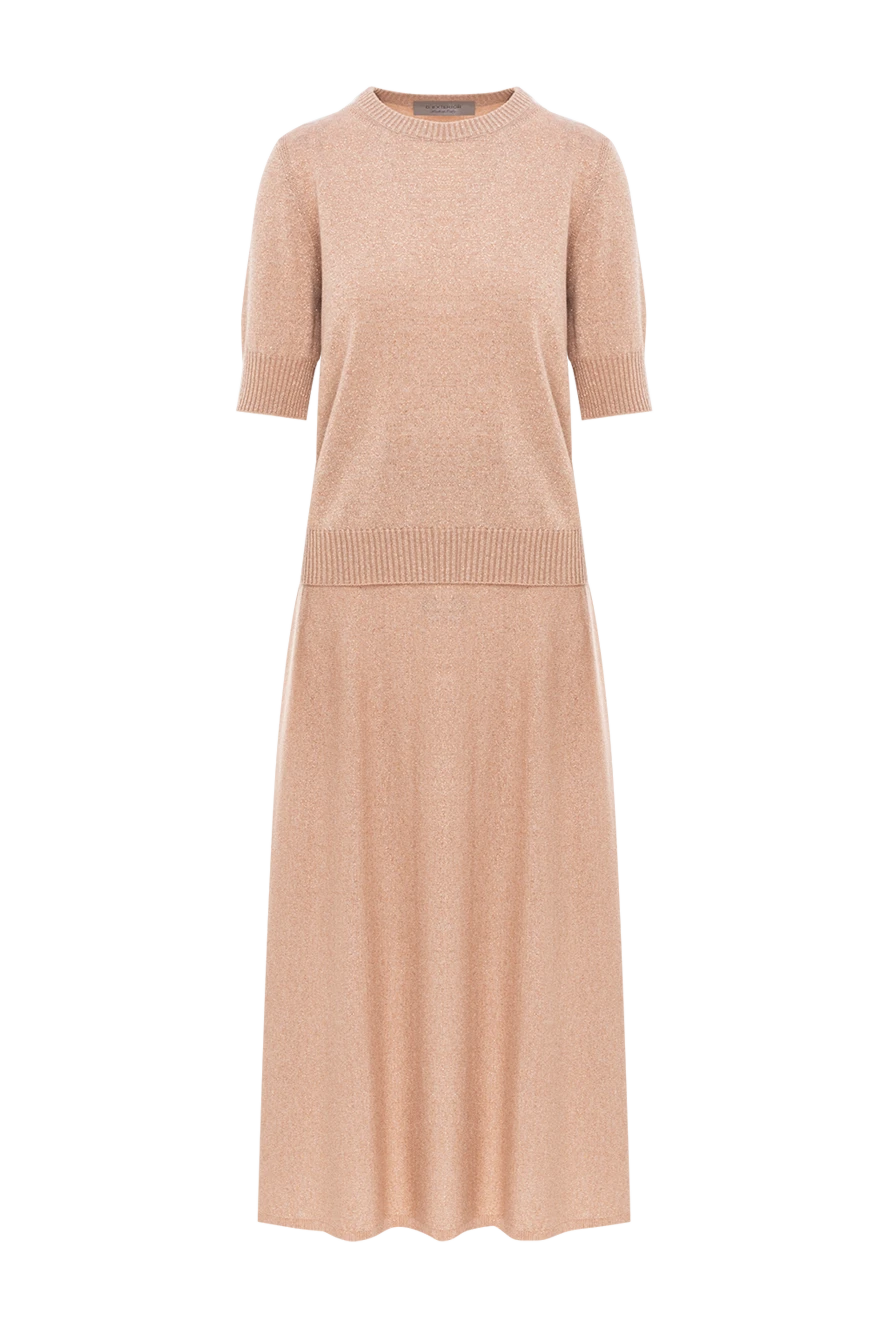 D.Exterior women's light pink glitter skirt and top set 191395 - photo 1