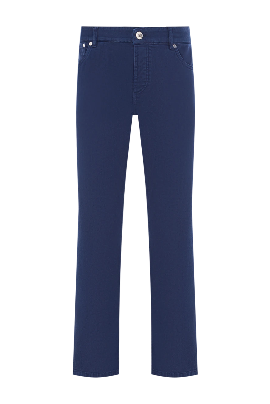 Brunello Cucinelli қанық көк түсті классикалық джинсы 191409 - фото 1