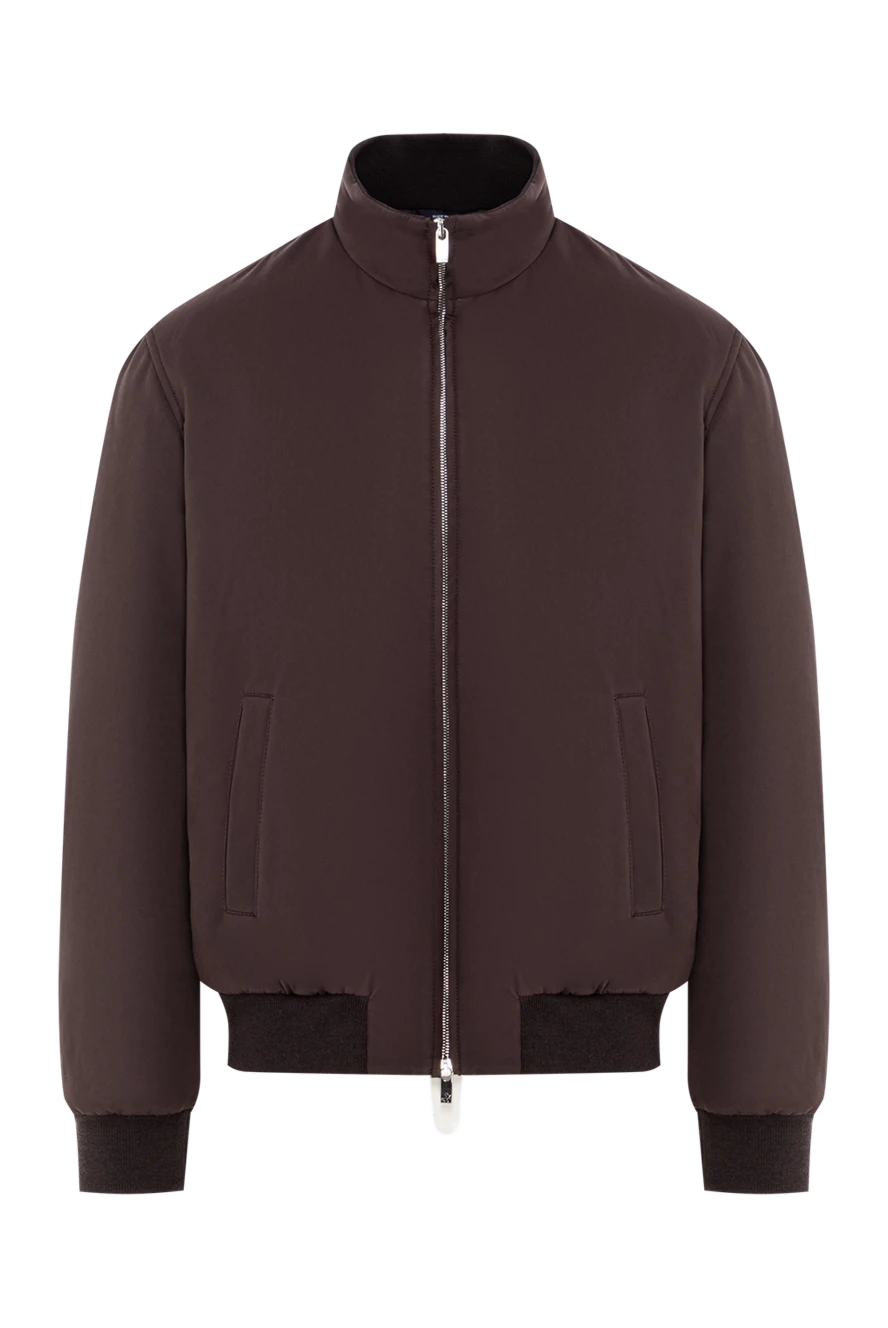 Tombolini биік жағалы және найзағайлы қоңыр түсті оқшауланған бомбардир күрте 191469 - фото 1