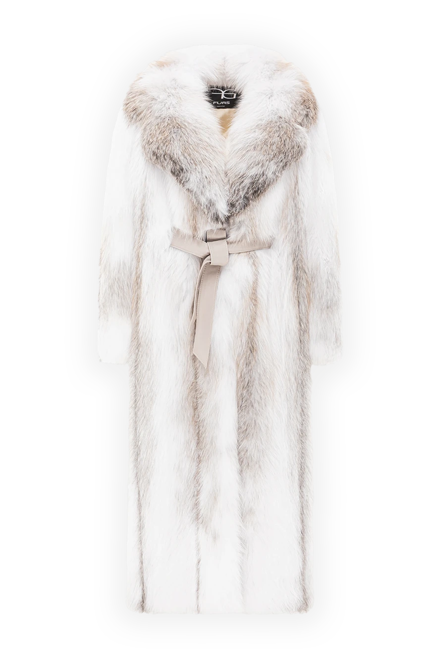 FG Furs көлемді жағасы бар табиғи түлкі жүні 191561 - фото 1