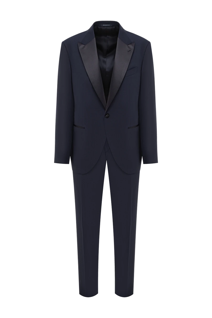 Sartoria Latorre смокинг шерстяной классический с контрастной атласной отделкой 191646 - фото 1