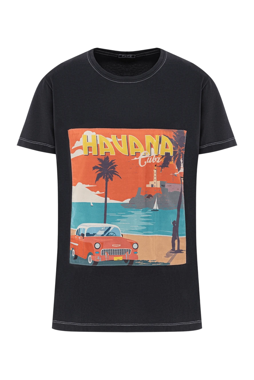FeFe черная футболка с винтажным принтом havana cuba 191679 - фото 1