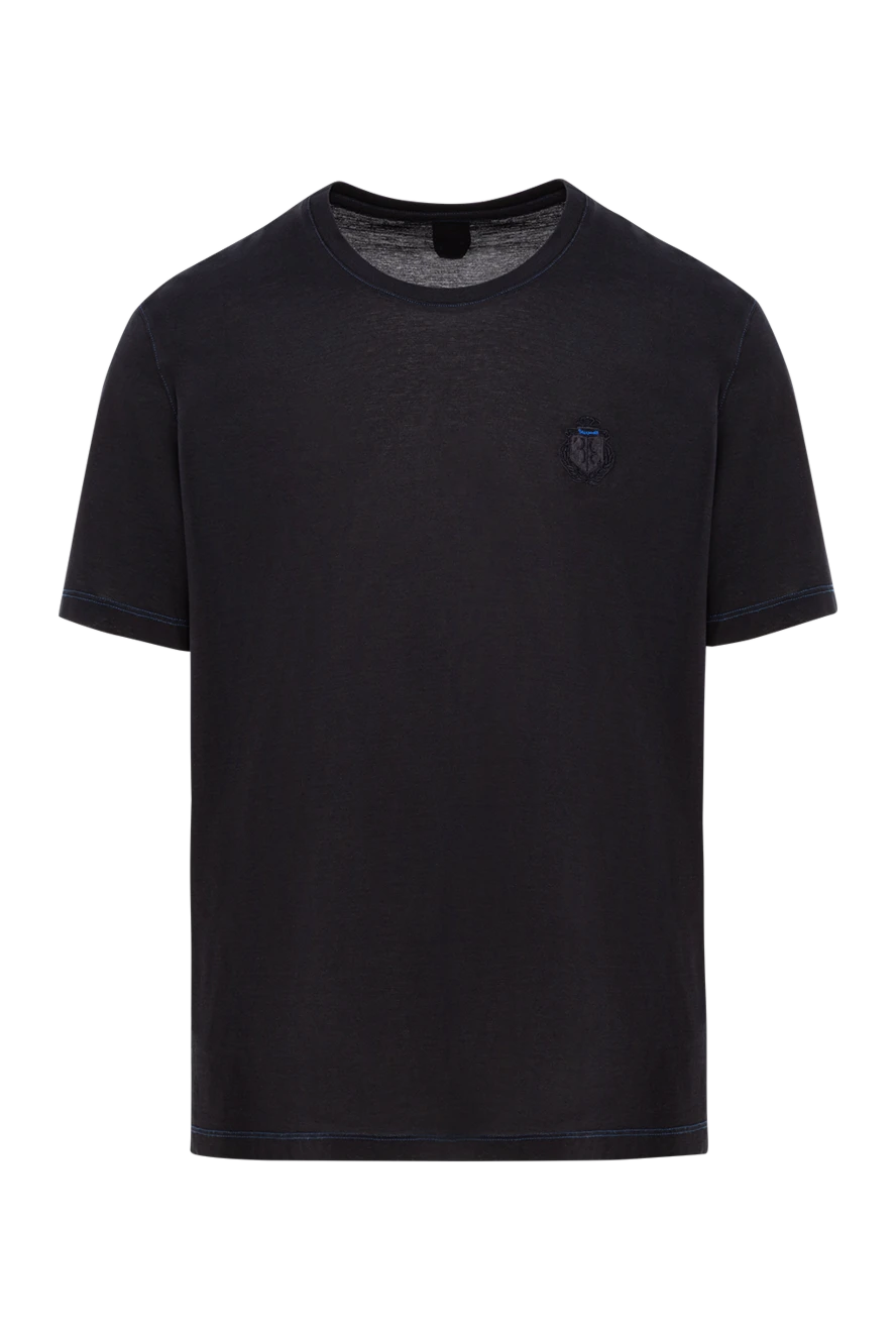 Billionaire black cotton t-shirt with embossed logo 191684 - photo 1