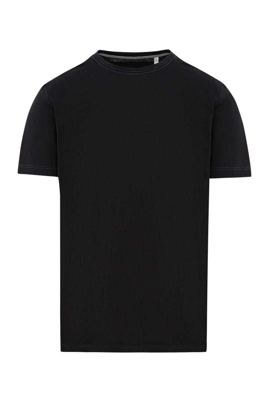 Orian футболка из черного хлопка с контрастной прострочкой 191690 - фото 1