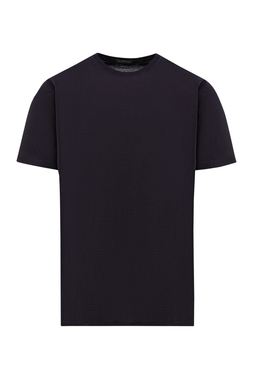 Cesare di Napoli қою күлгін реңктегі мақтадан жасалған футболка 191691 - фото 1