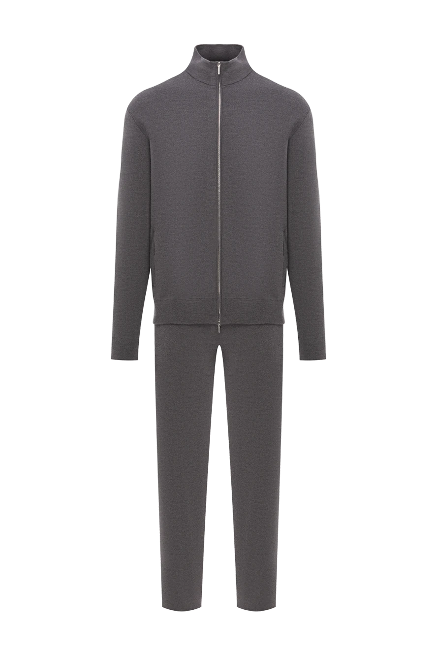 Cesare di Napoli графитовый прогулочный костюм из мягкой шерсти 191725 - фото 1