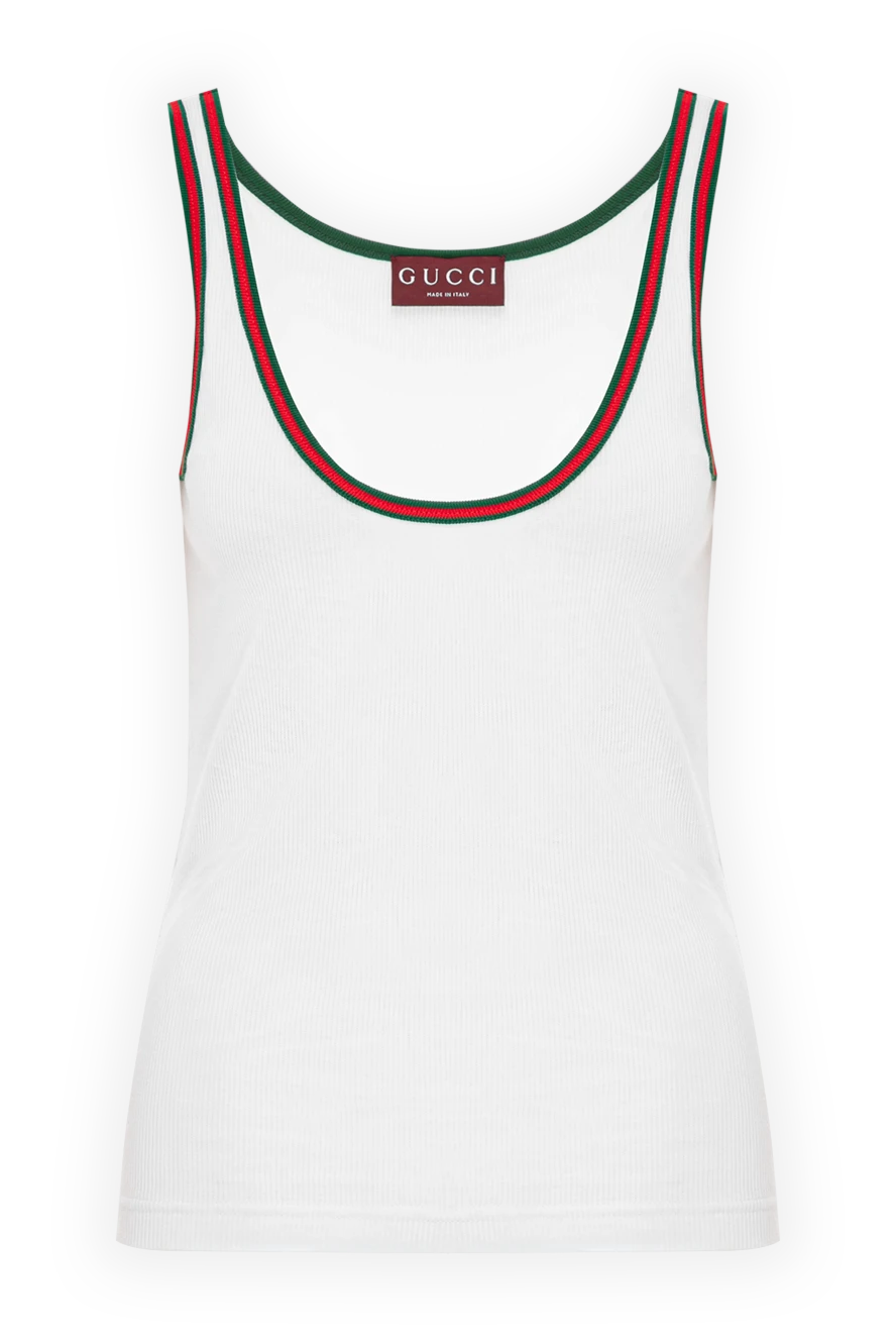Gucci майка из хлопка в рубчик с полосой web
191770 - фото 1