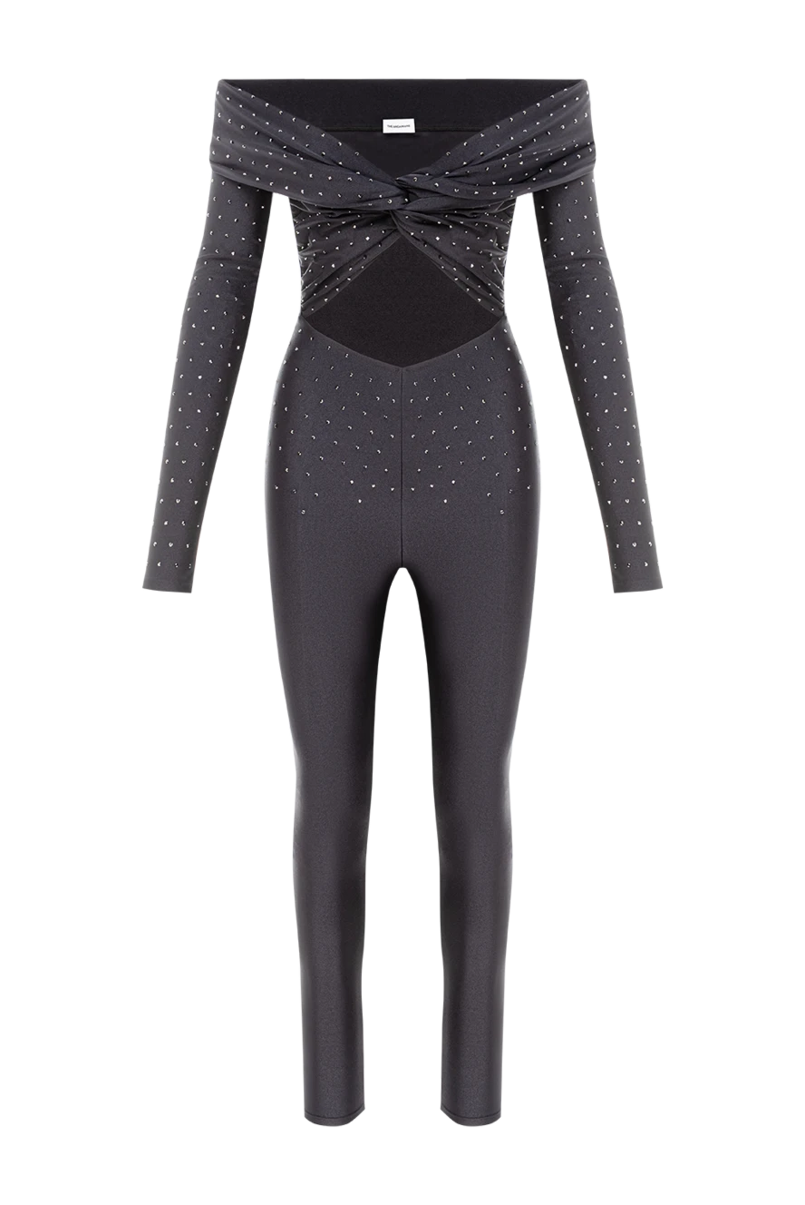 The Andamane черный комбинезон kendall jumpsuit с открытыми плечами и стразами 191793 - фото 1