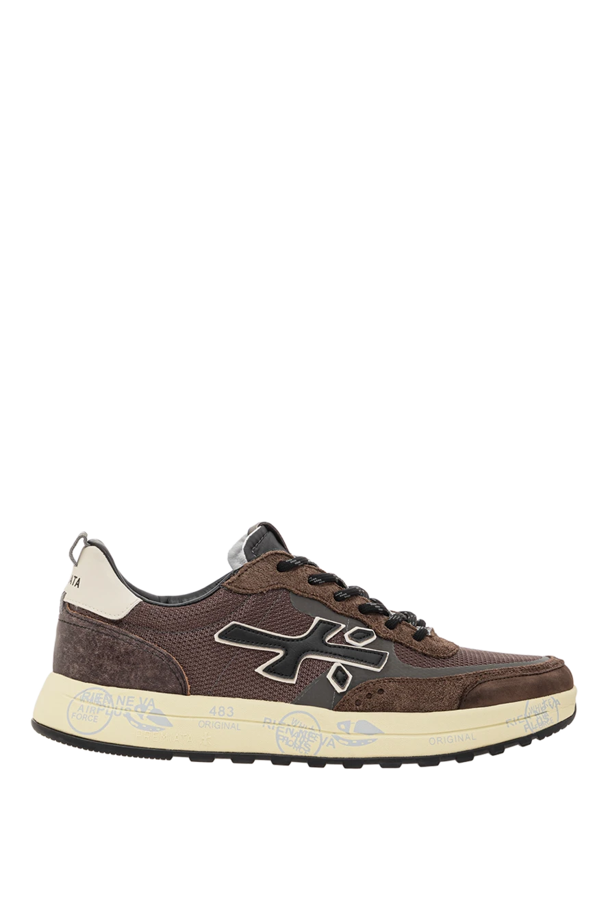 Premiata коричневые кроссовки nous с контрастной подошвой и графичными вставками
191835 - фото 1