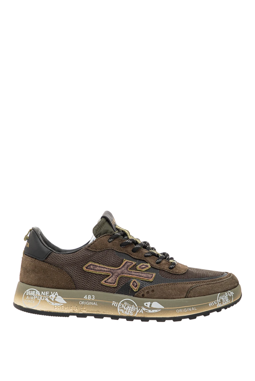 Premiata ерлерге арналған nous кроссовкалары, қарама-қарсы табаны және замшадан жасалған қосымшалары бар 191837 - фото 1