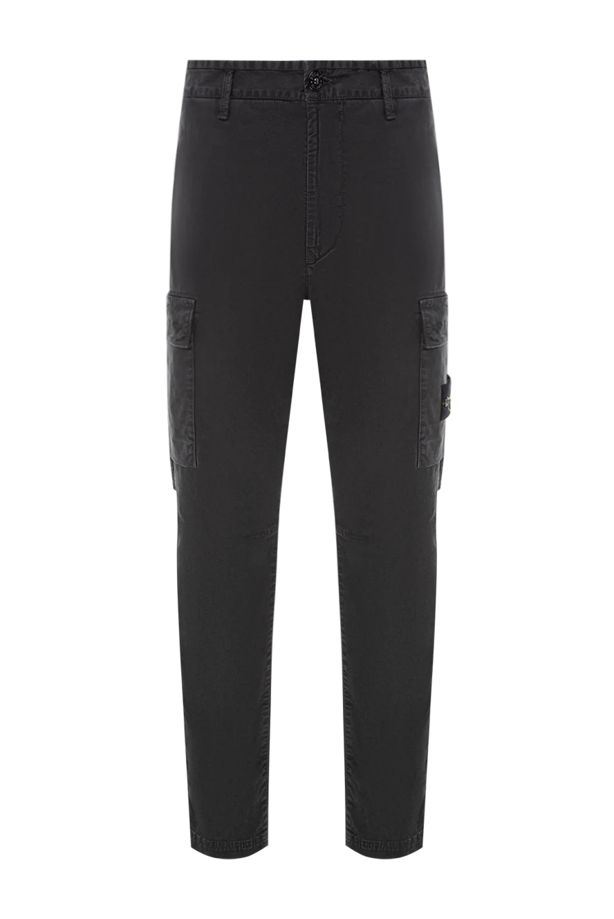 Stone Island брюки-карго из органического хлопкового трикотажа с лёгким потёртым видом 191856 - фото 1
