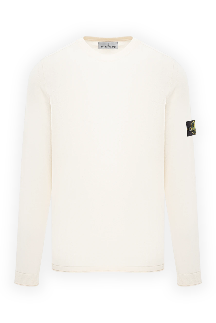 Stone Island вязаный джемпер с круглым вырезом из лёгкого органического хлопка 191857 - фото 1