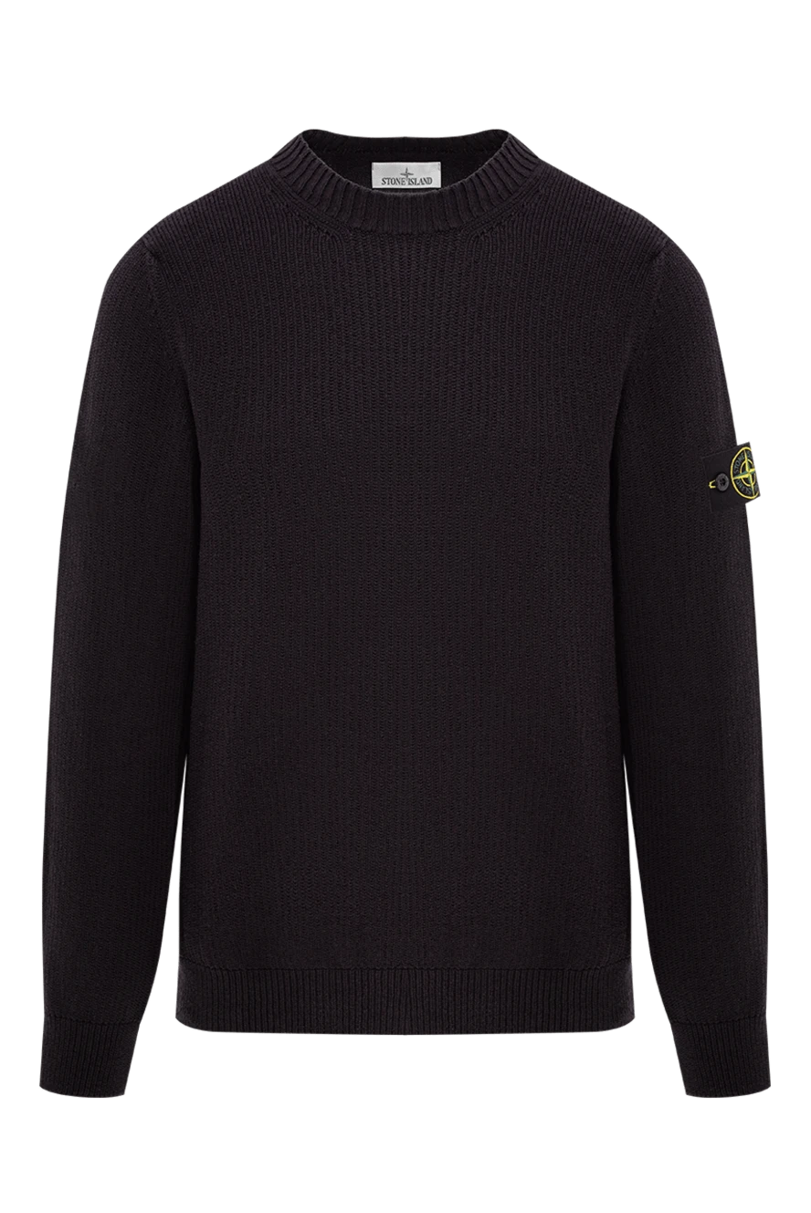 Stone Island синий джемпер прямого кроя с объемной вязкой
191858 - фото 1