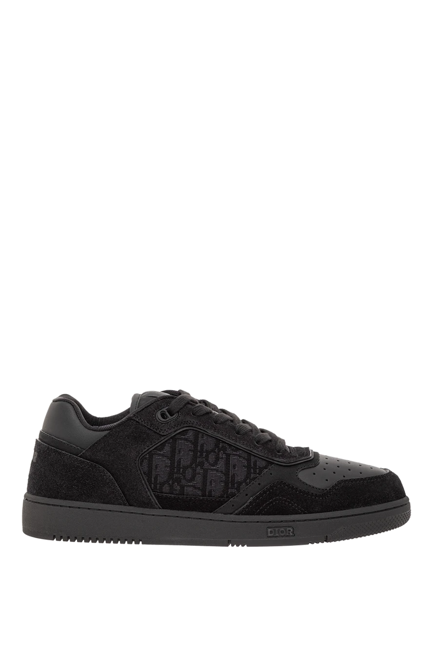 Dior b27 uptown low-top sneakers in smooth black calfskin 191875 - photo 1