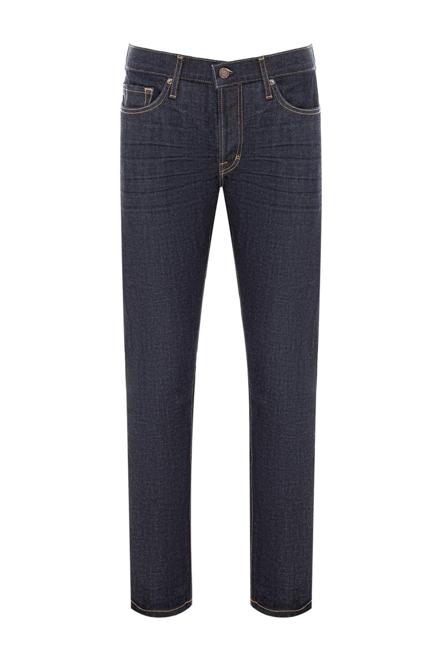 Tom Ford контрасты тігісімен және қалың матамен қара көк джинсы 191894 - фото 1