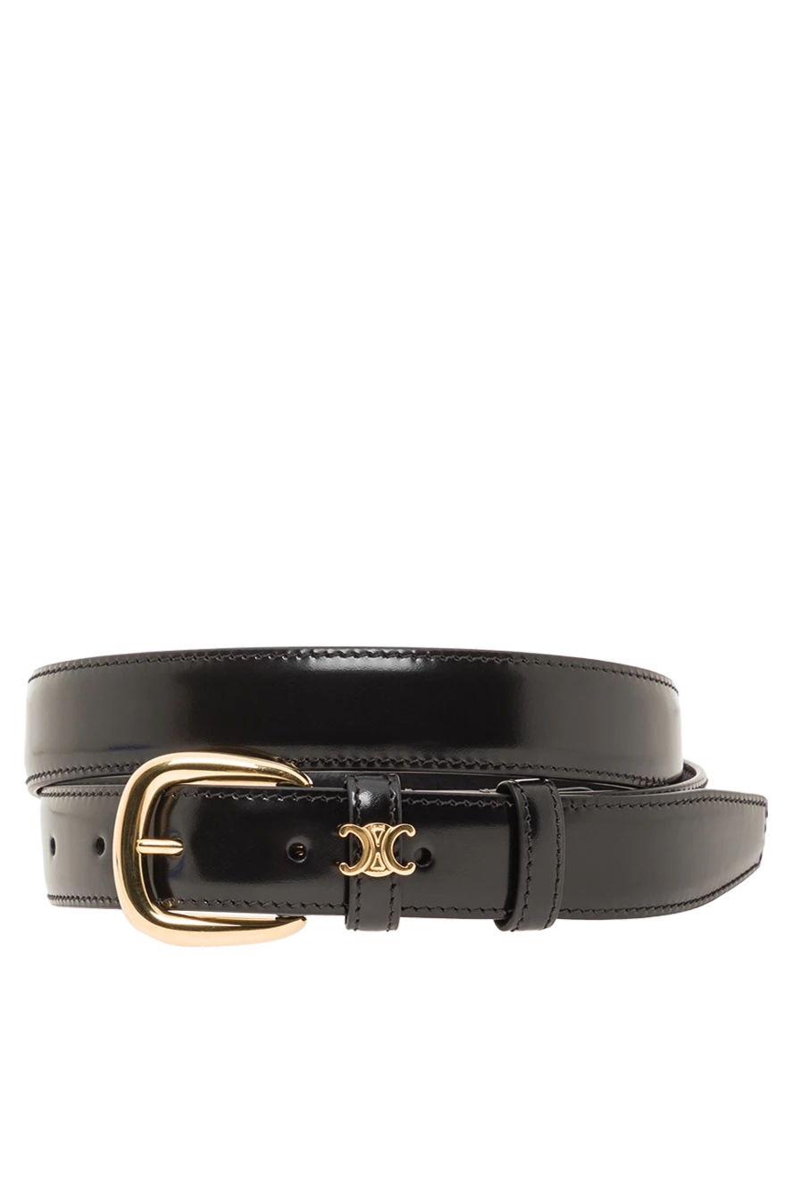 Celine vivienne medium 25mm belt in black taurillon leather 191966 - photo 1