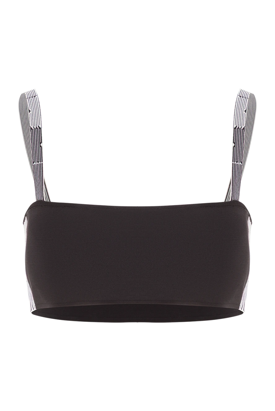 Dior black viscose striped bra top 192022 - photo 1