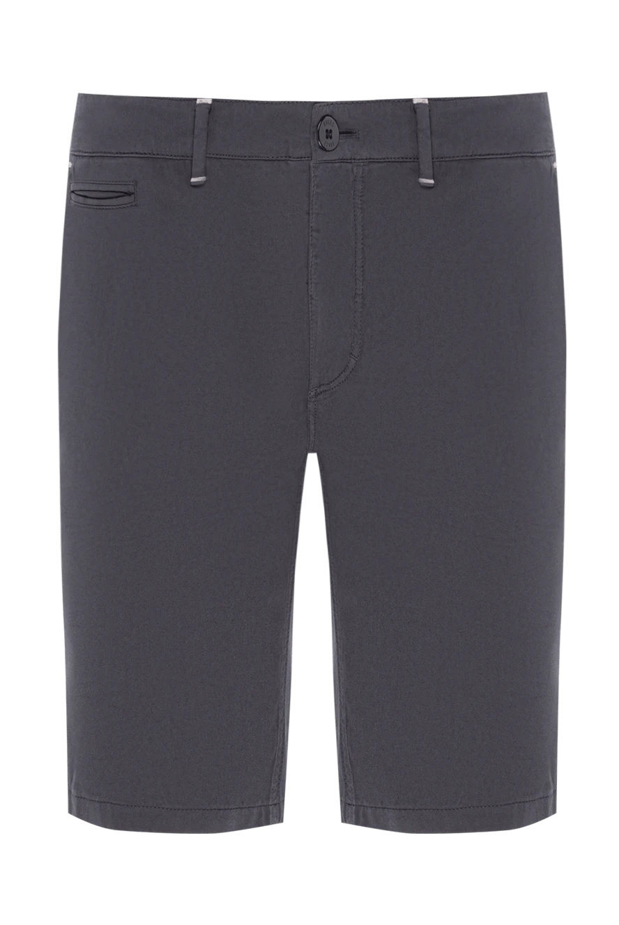 Zilli мужские хлопковые шорты-чиносы темно-серого цвета 192067 - фото 1