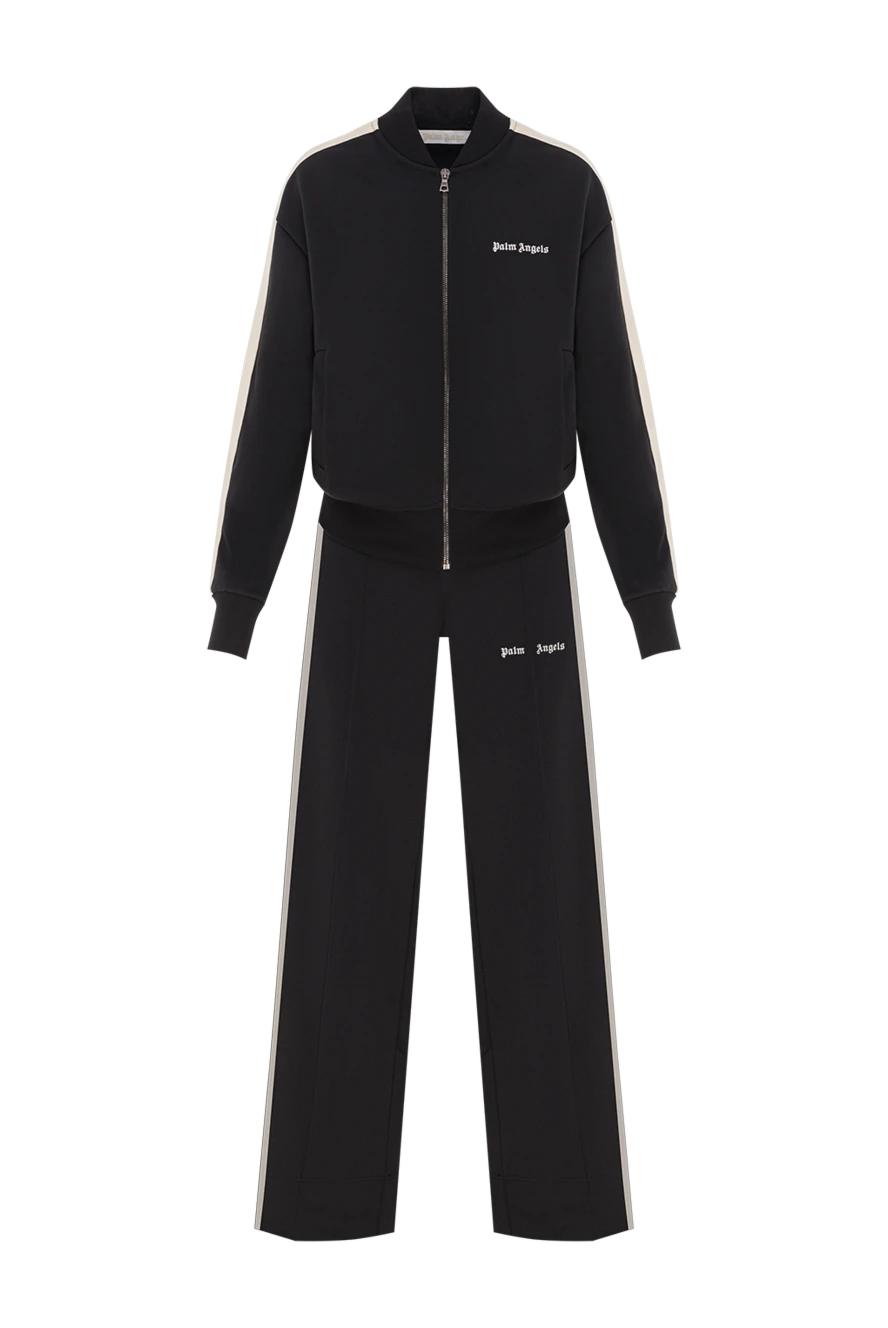 Palm Angels қос крем түсті жолақтары және кең киімі бар қара костюм 192133 - фото 1