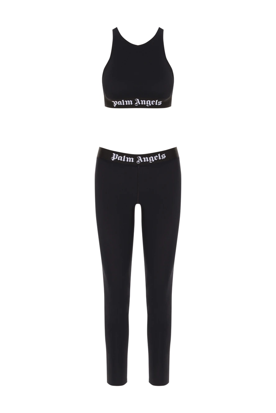 Palm Angels костюм черный с топом и леггинсами на плотной резинке 192139 - фото 1