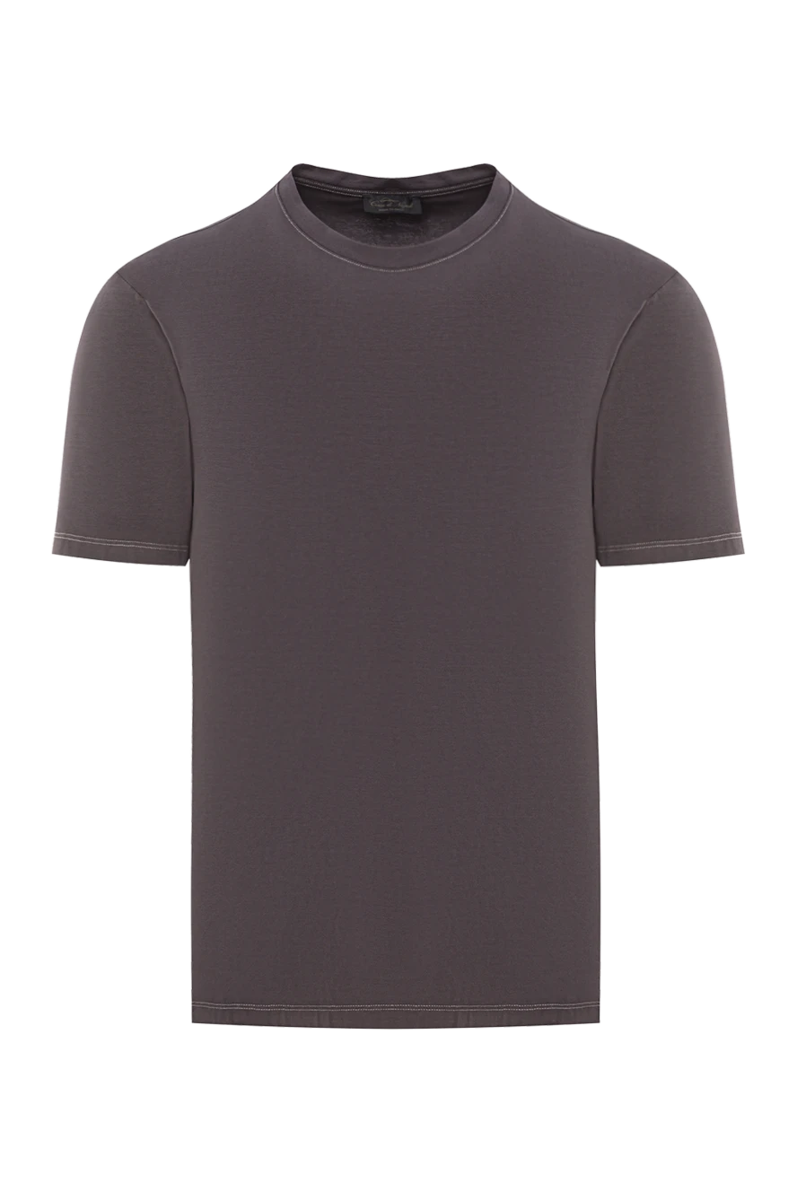 Cesare di Napoli gray t-shirt made of soft cotton jersey 192232 - photo 1