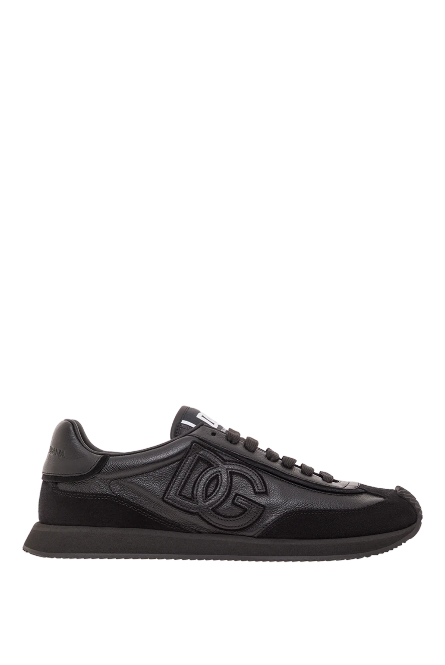 Dolce & Gabbana қара бұзау терісінен жасалған, соққыны сіңіретін табаны бар dg кроссовкалары
192235 - фото 1