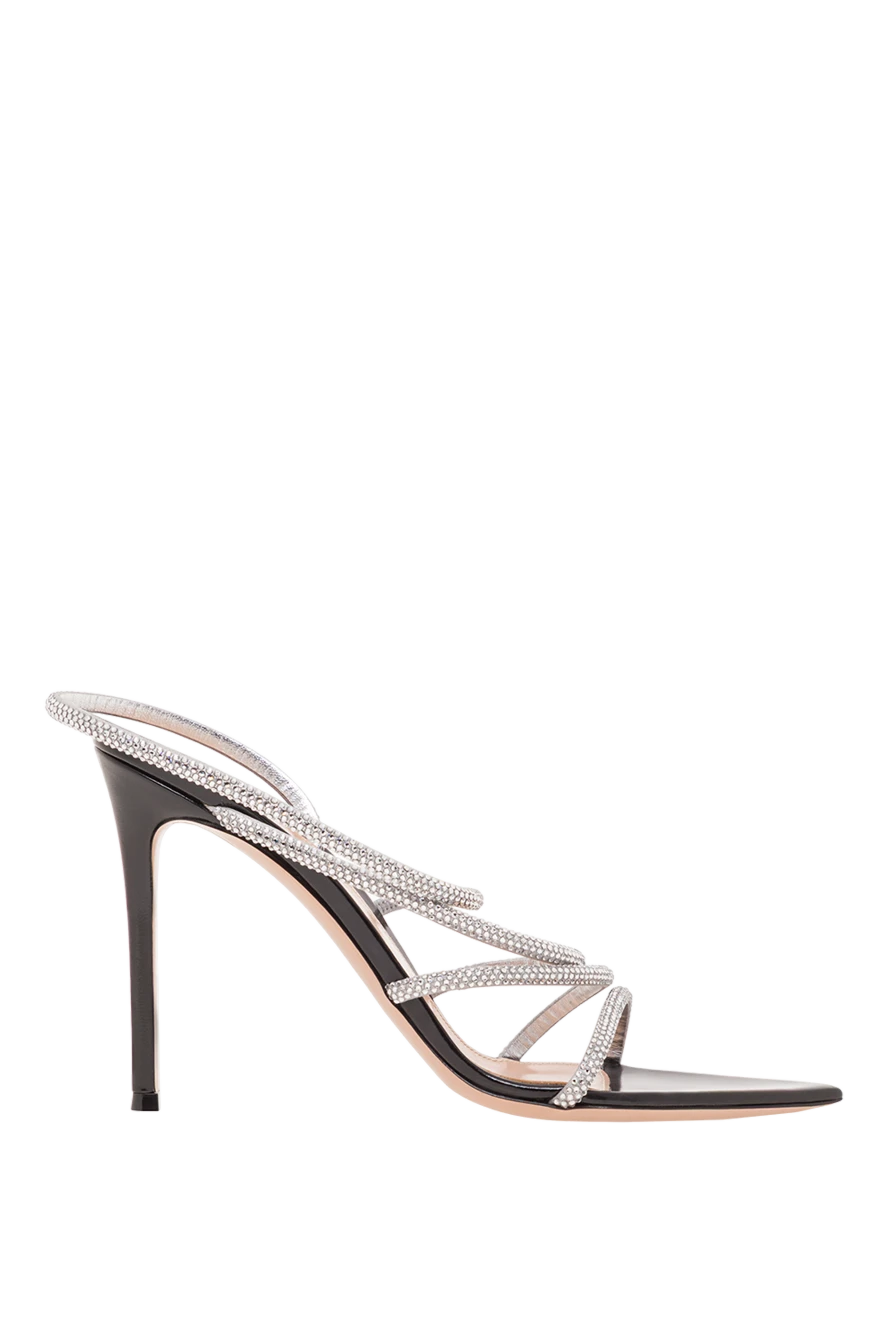 Gianvito Rossi черные кожаные босоножки crystal ettie с сияющими ремешками
192269 - фото 1