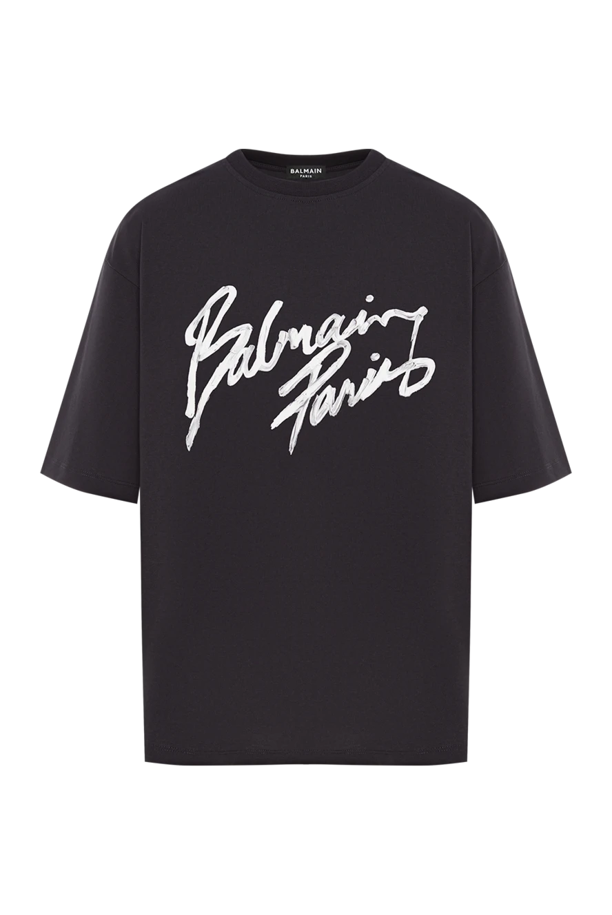 Balmain black oversized t-shirt with a brushstroke logo print
192272 - photo 1