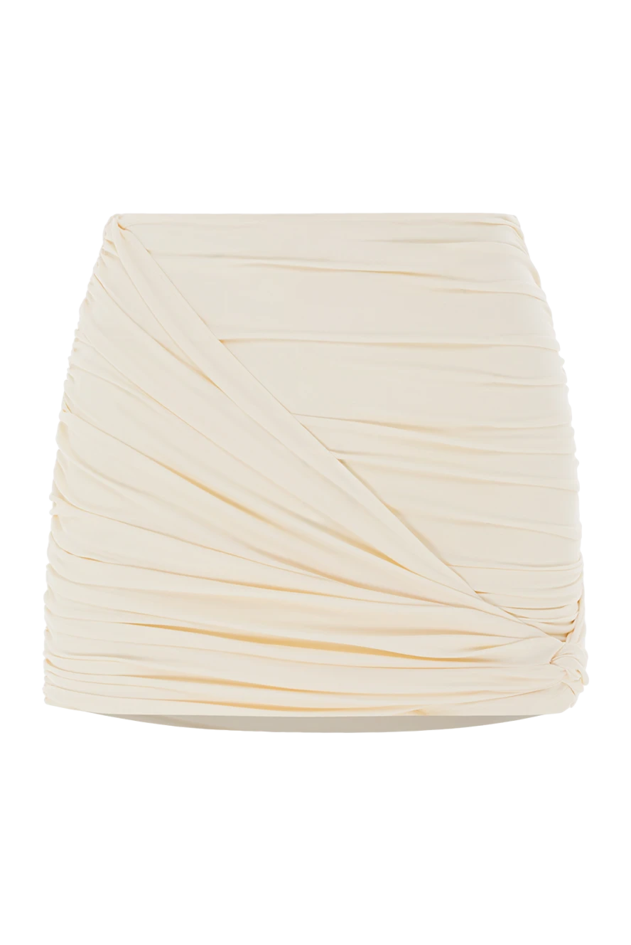 Magda Butrym мини-юбка для купальника с драпировкой бежевая 192286 - фото 1