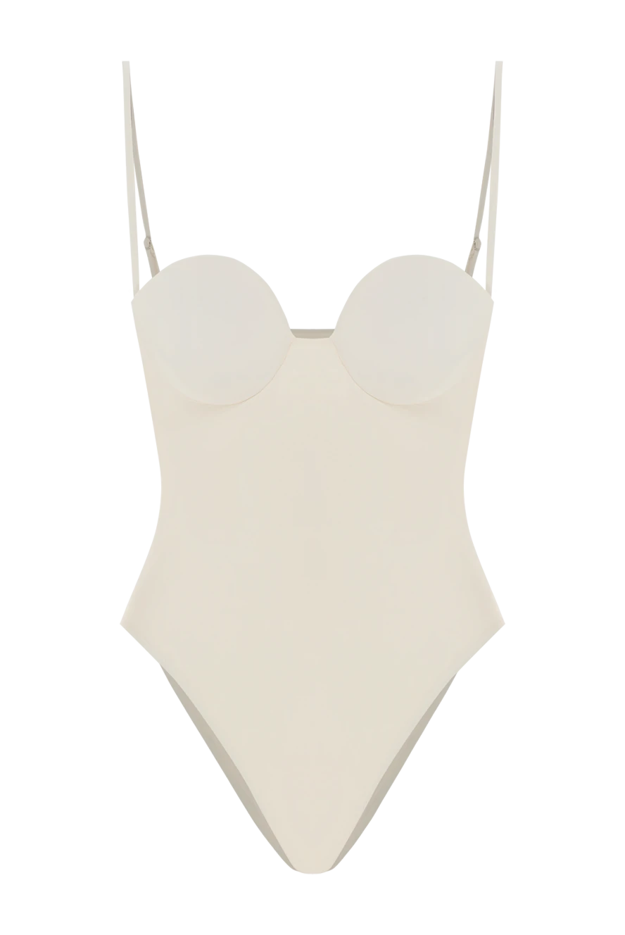 Magda Butrym light beige bodysuit with thin straps 192293 - photo 1