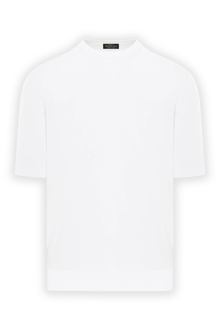 Cesare di Napoli табиғи мақтадан жасалған, қысқа жеңді тоқылған жемпір 192435 - фото 1