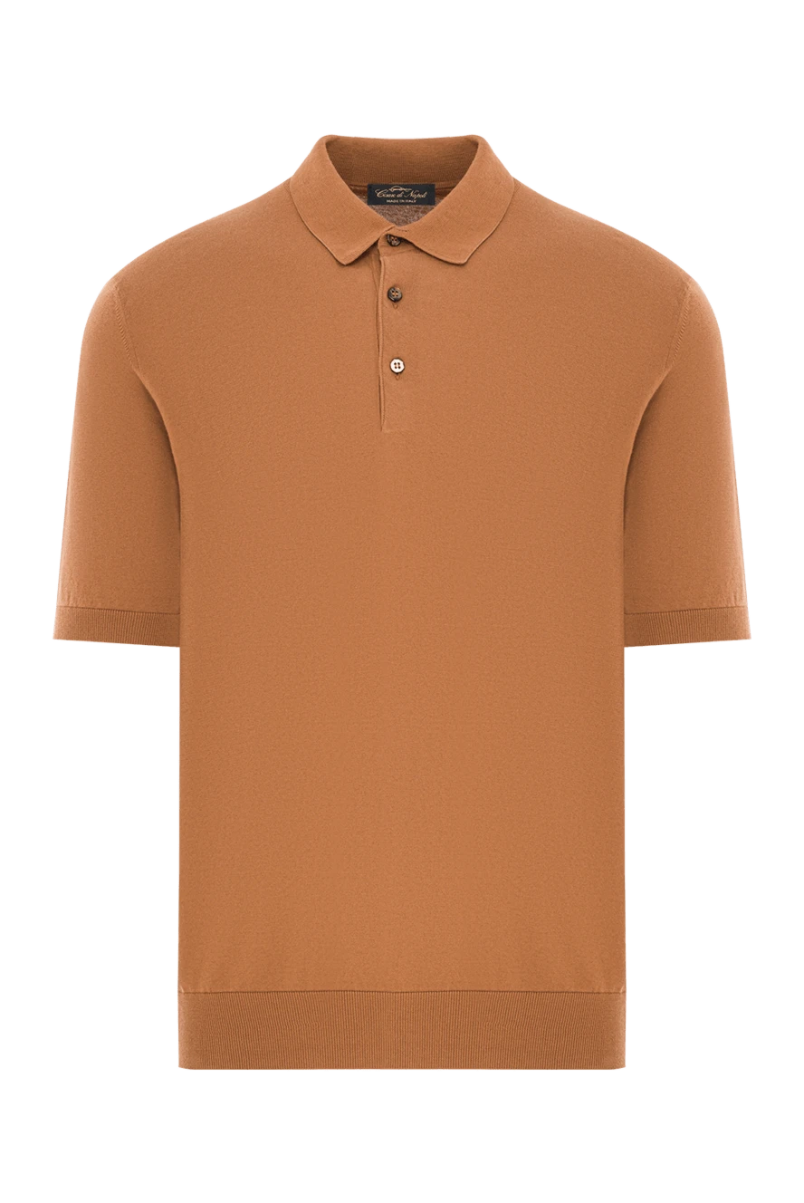 Cesare di Napoli men's brown cotton polo shirt 192501 - photo 1
