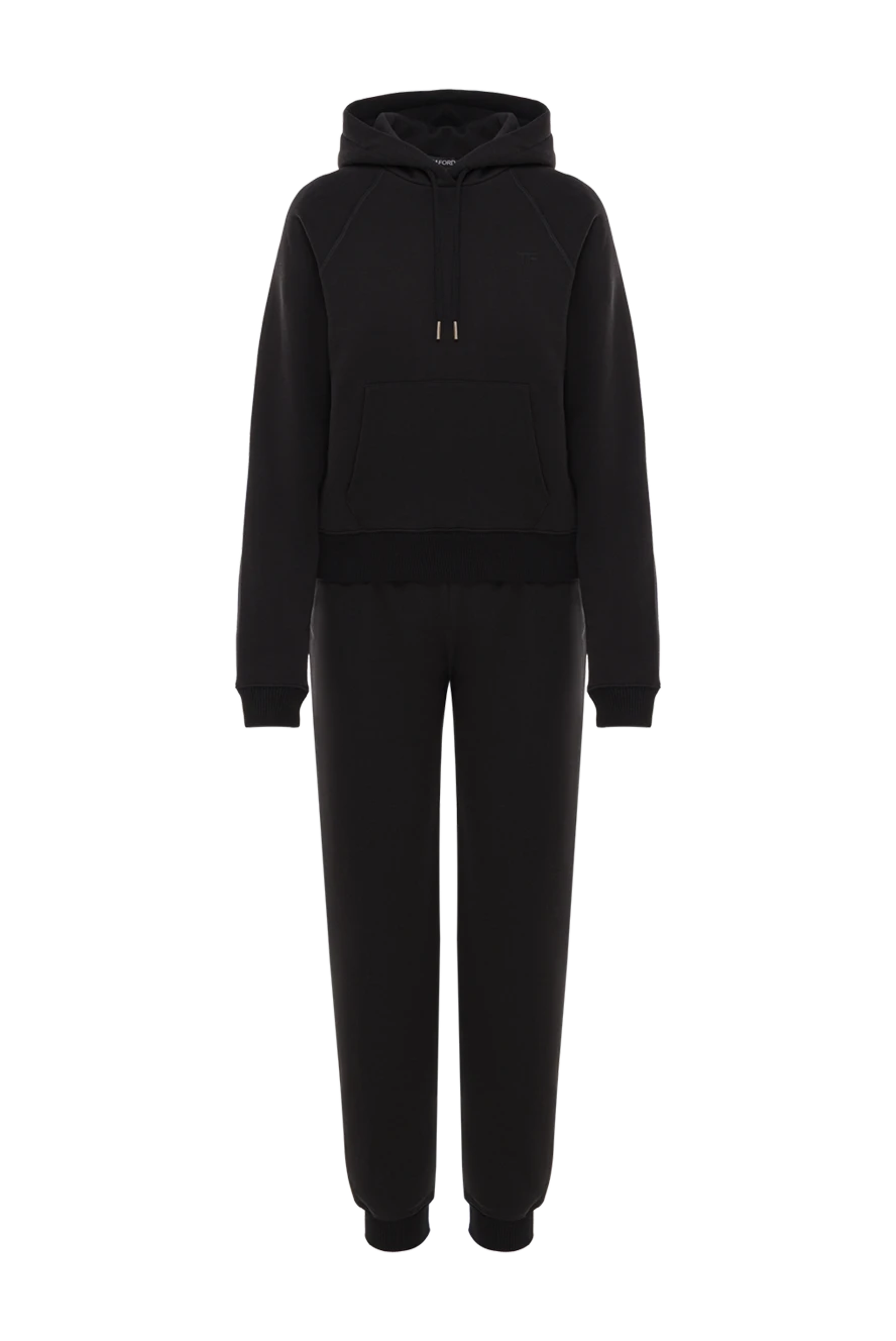 Tom Ford women's black cotton and silk tracksuit 192615 - photo 1
