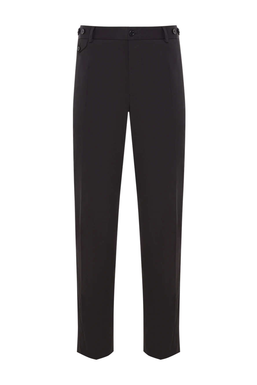 Dolce & Gabbana black men's cotton gabardine trousers 192661 - photo 1