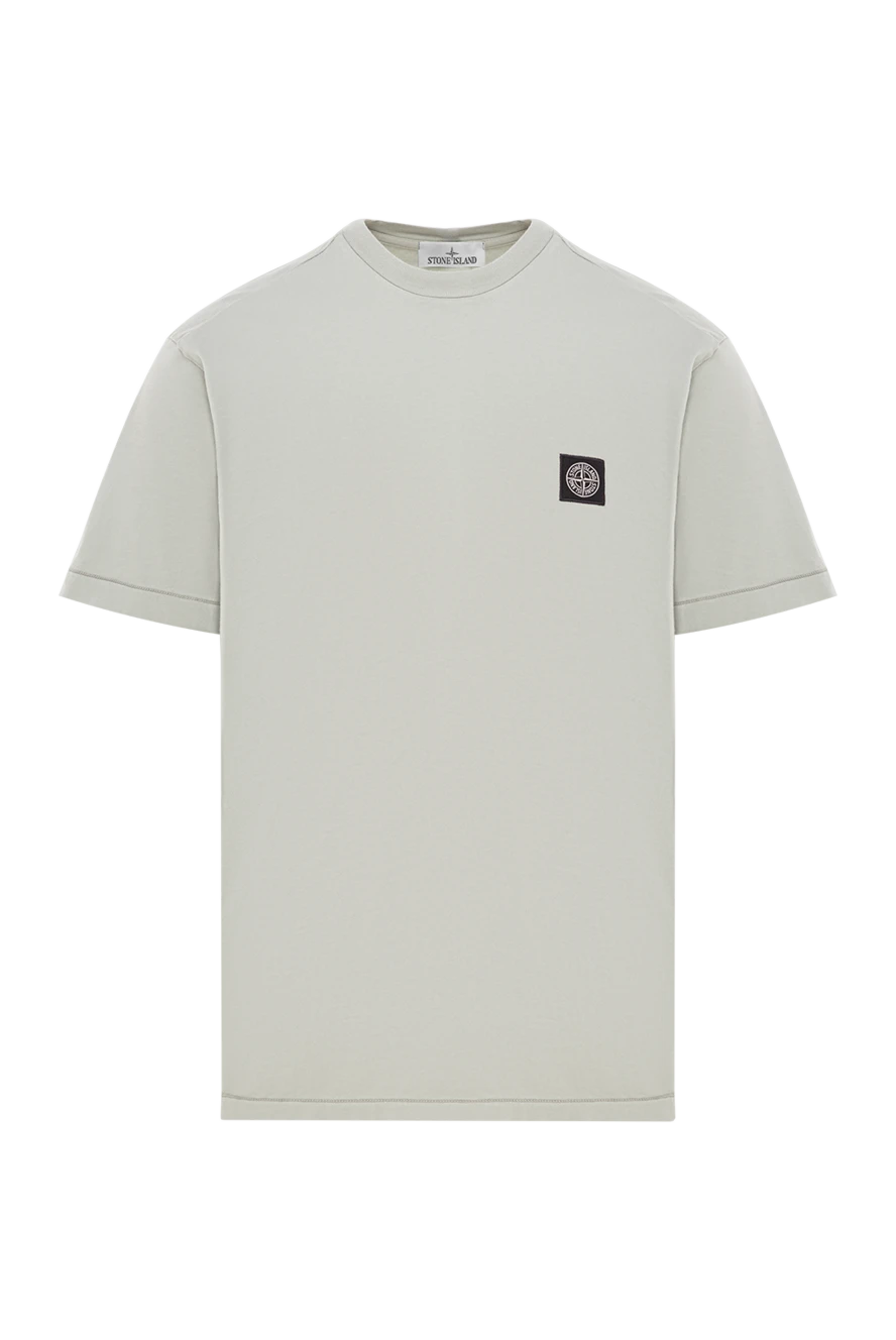 Stone Island light olive cotton jersey short-sleeved t-shirt 192674 - photo 1