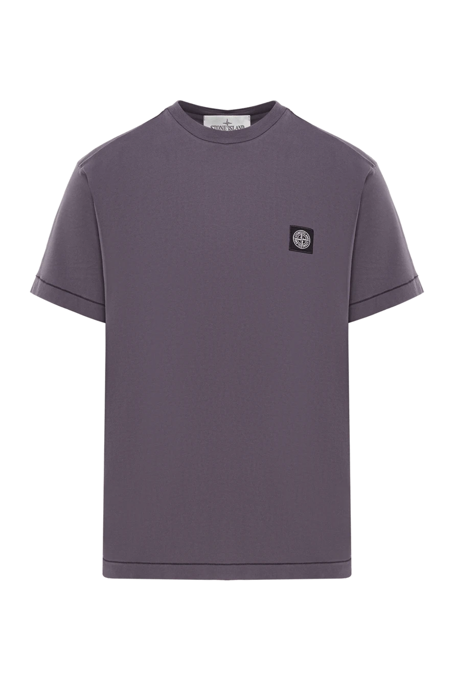 Stone Island dark gray short-sleeved cotton jersey t-shirt 192676 - photo 1