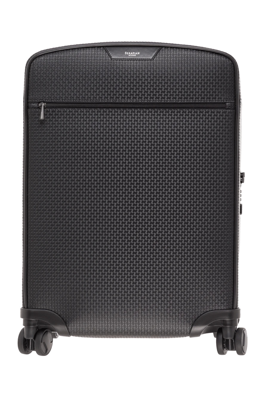 Serapian чемодан ручной клади из черного холста stepan 192692 - фото 1