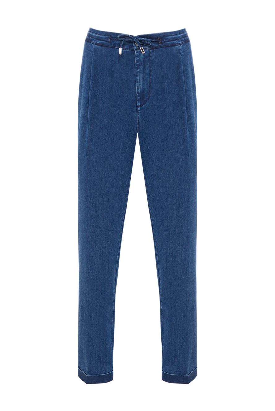 Scissor Scriptor blue jeans with a soft drawstring waistband and pleats 192712 - photo 1