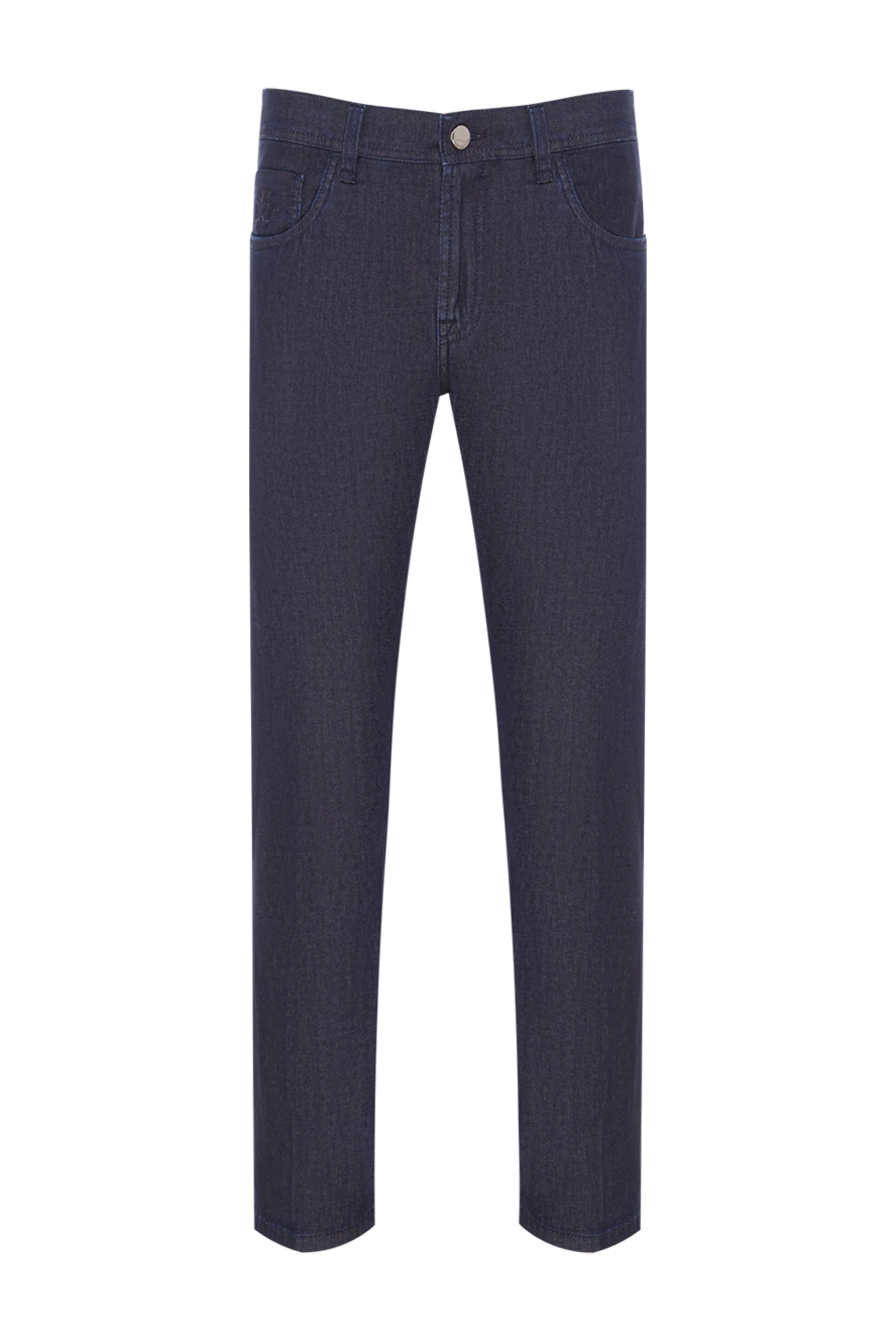 Scissor Scriptor мужские темно-синие джинсы классической посадки из эластичного денима 192713 - фото 1