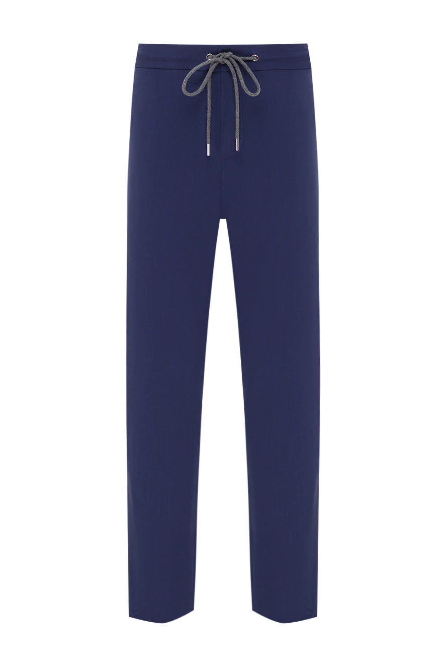 Tombolini men's blue trousers with an elastic waistband and drawstring 192738 - photo 1