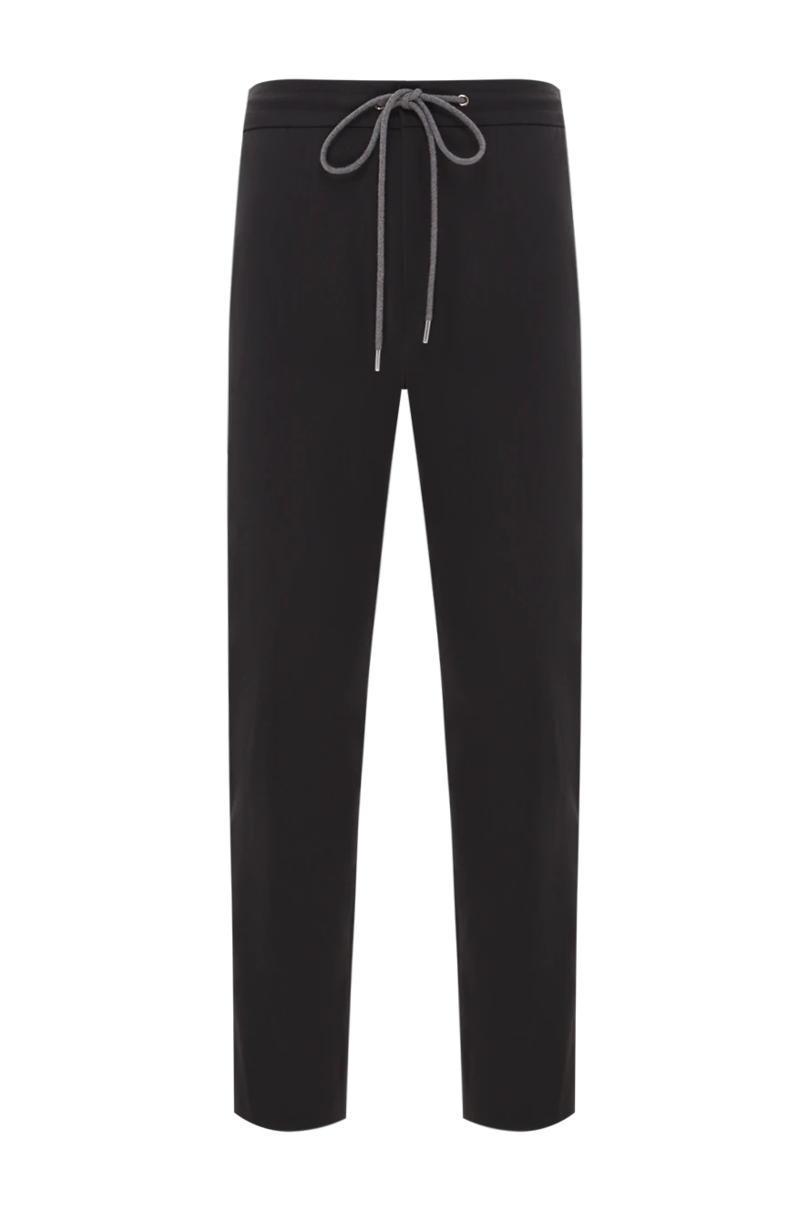 Tombolini черные мужские брюки в стиле кэжуал с эластичным поясом 192741 - фото 1