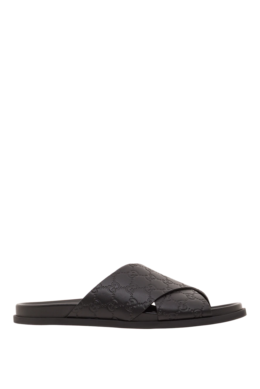 Gucci rhein ерлерге арналған бедерлі өрнегі бар былғары кроссовер сырғанақтары 192751 - фото 1