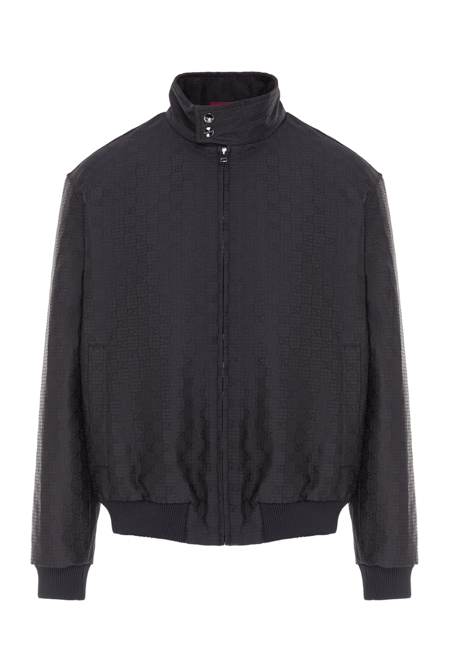 Gucci куртка-пиджак gg рипстоп на молнии серого цвета 192769 - фото 1