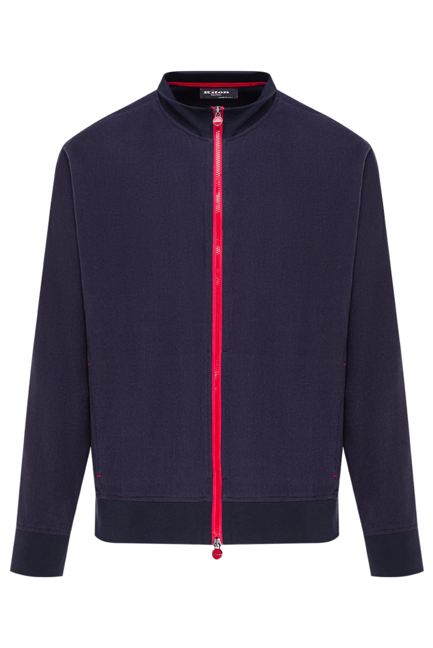 Kiton тік жағасы және ұзын жеңі бар тік кесілген күртеше 192808 - фото 1