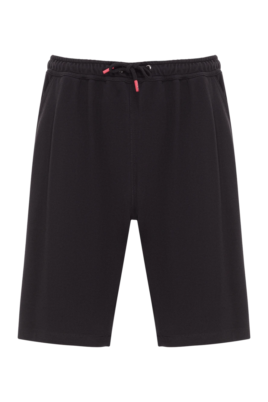 Kiton мужские шорты прямого кроя в черном цвете 192820 - фото 1
